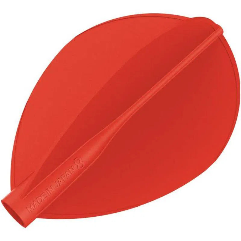 Target Darts 8 Flight Teardrop Red