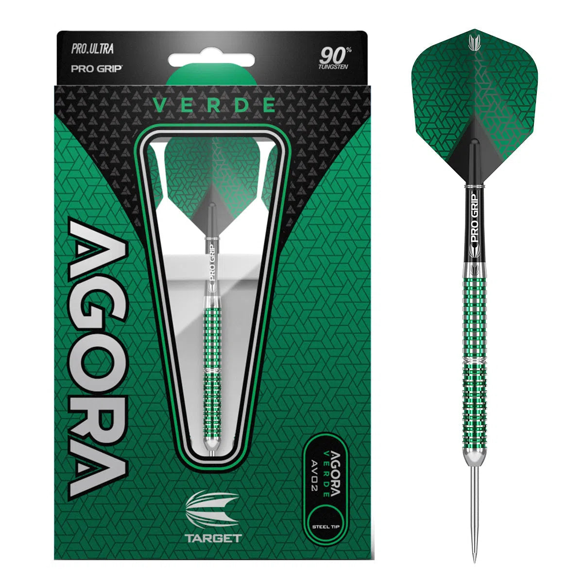 Target Darts Agora Verde AV02 90% Tungsten Steel Tip Darts