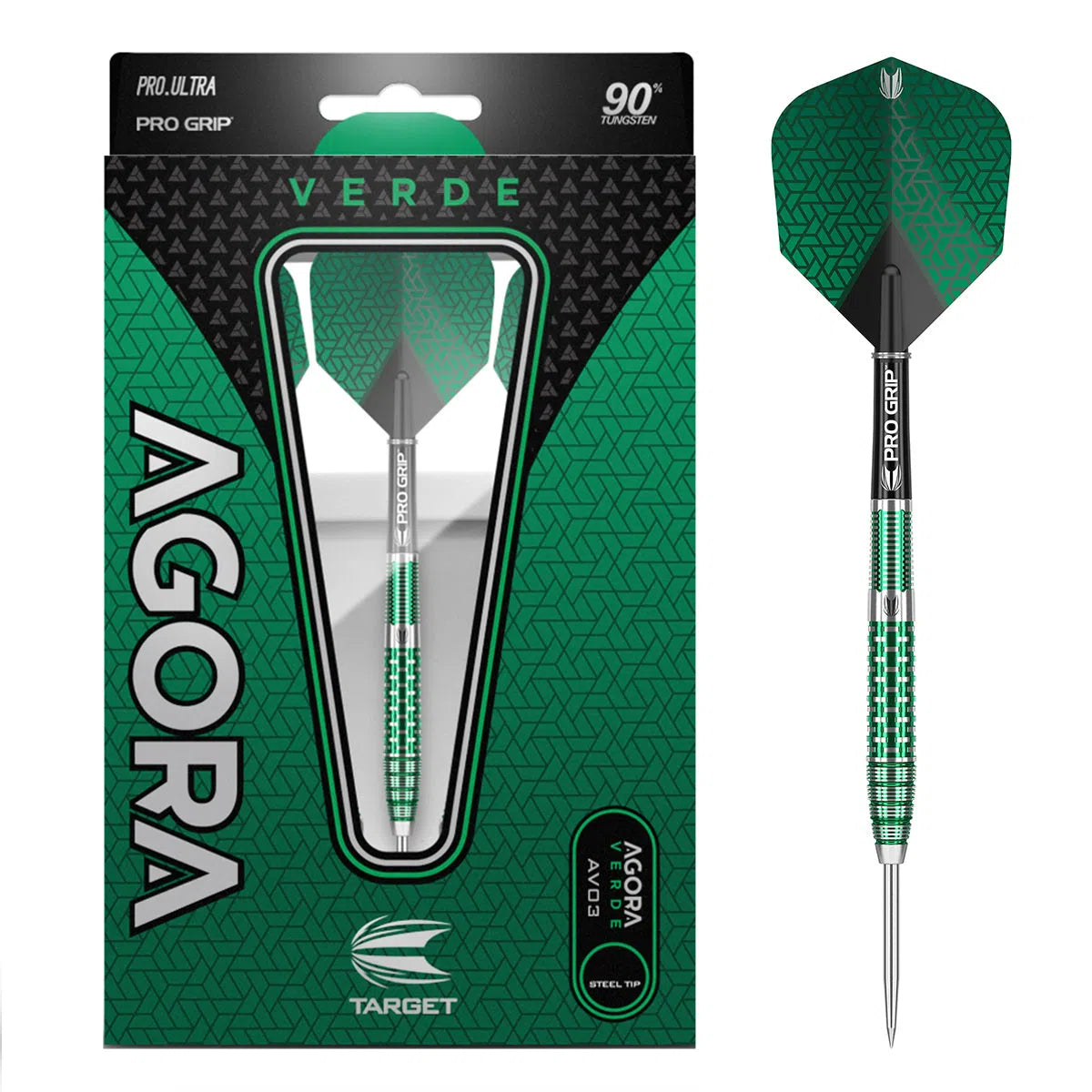 Target Darts Agora Verde AV03 90% Tungsten Steel Tip Darts