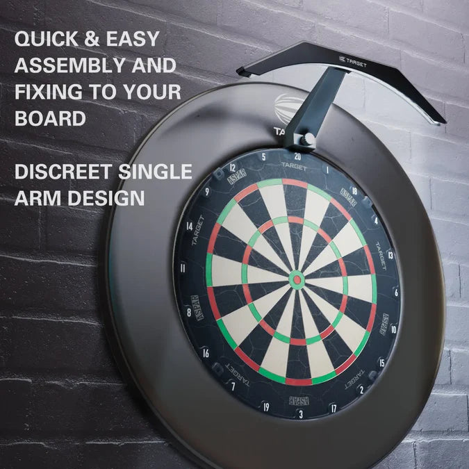 Target Tor Board, Arc Light, World Chamion Mat & Tour Surround Bundle-10-Black-Blue-Premier Darts