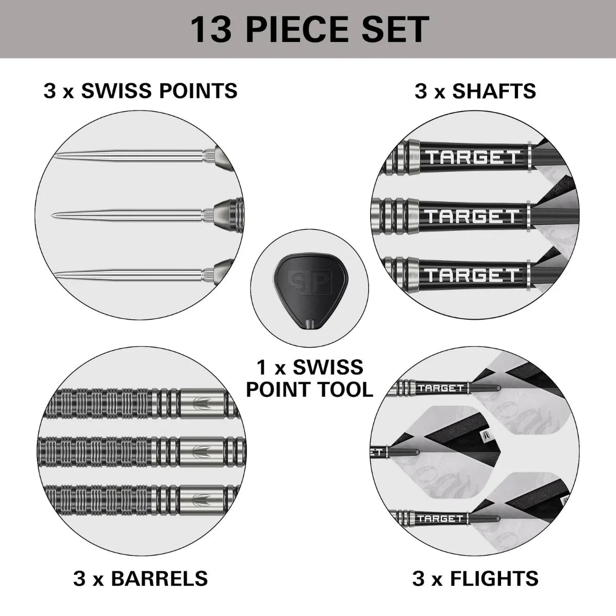Target Darts Beau Greaves G1 SP 90% Tungsten Steel Tip Darts