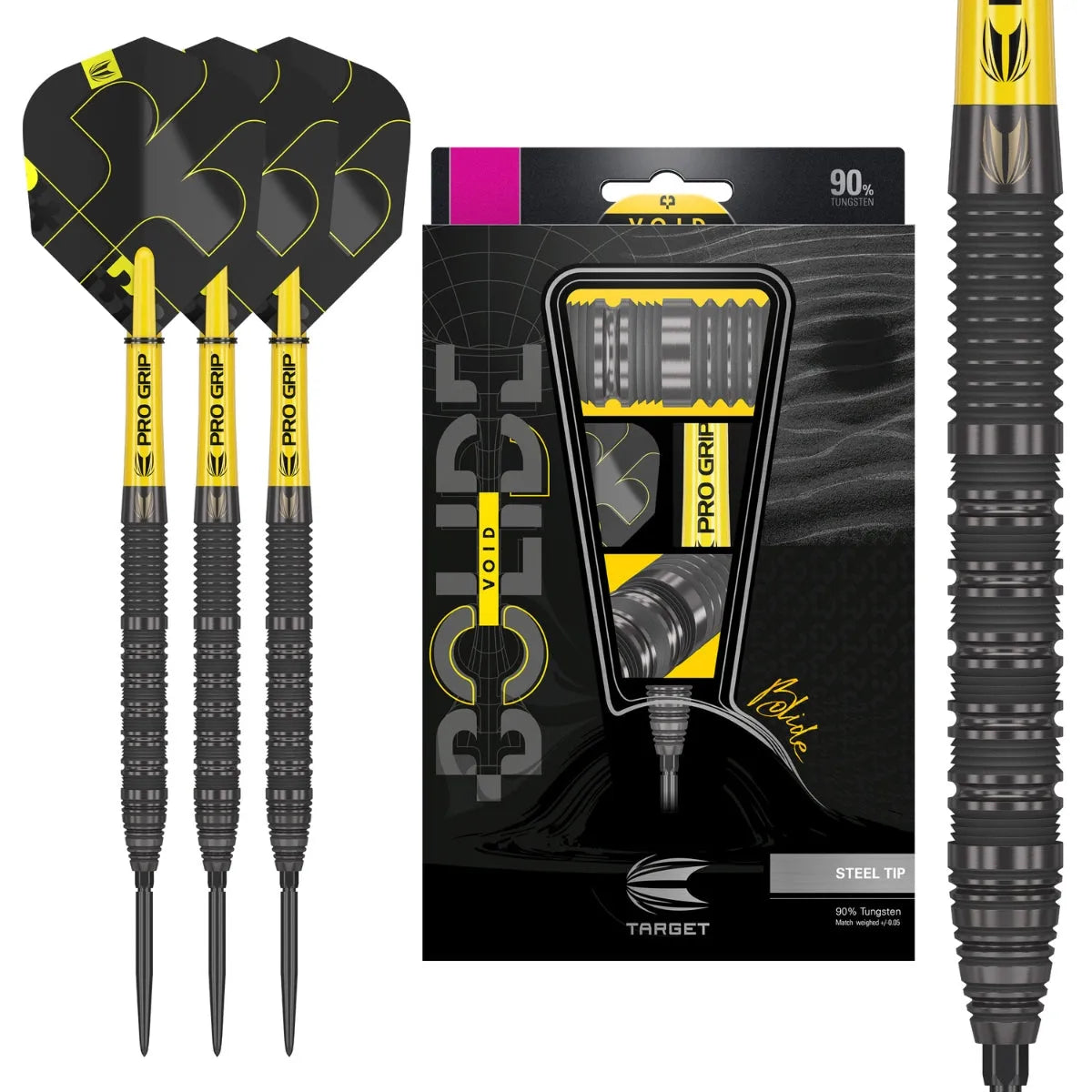 Target Darts Bolide Void 01 90% Tungsten Steel Tip Darts