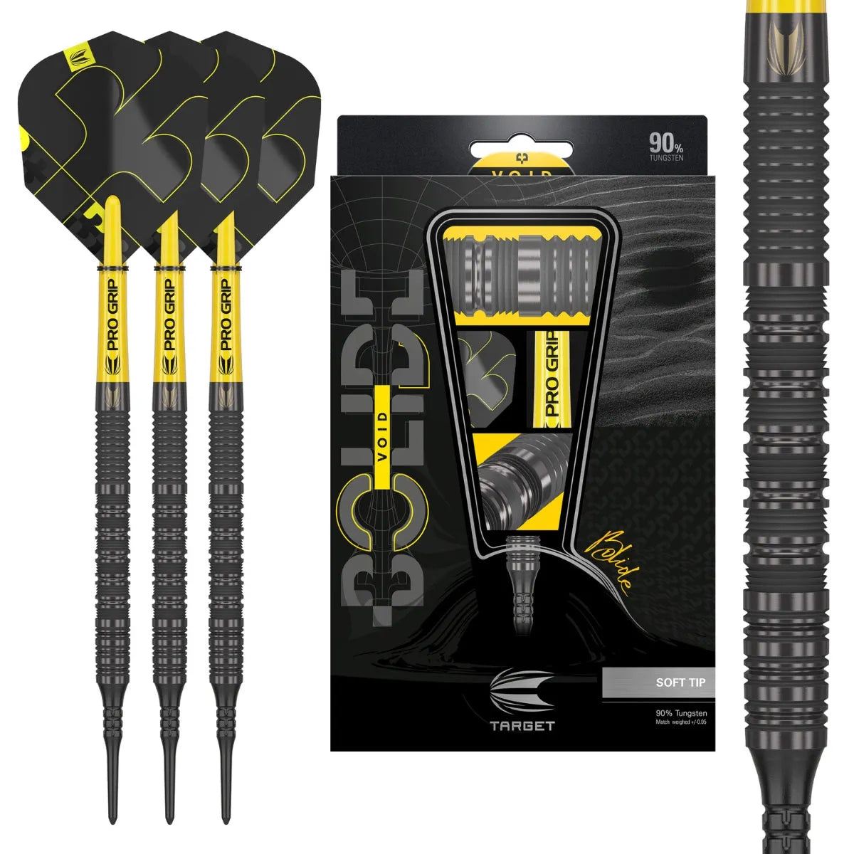 Target Darts Bolide Void 10 90% Tungsten Soft Tip Darts