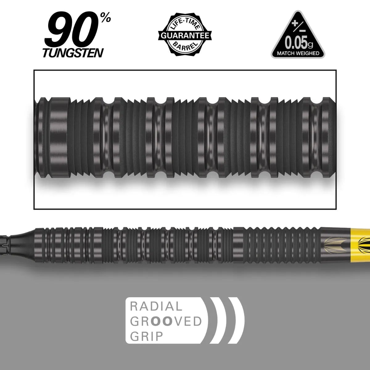 Target Darts Bolide Void 10 90% Tungsten Soft Tip Darts