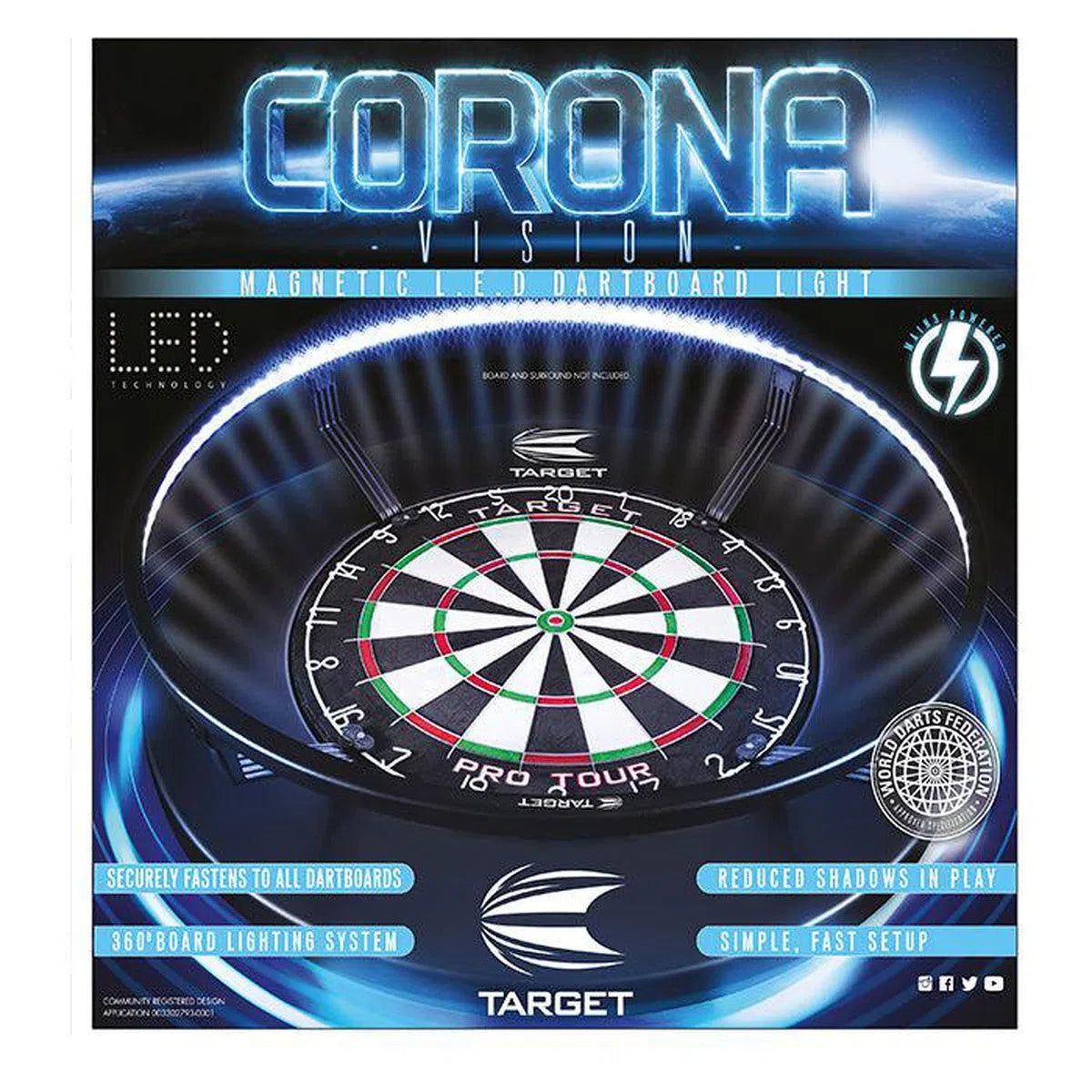 Target Darts Corona Dartboard Lighting System