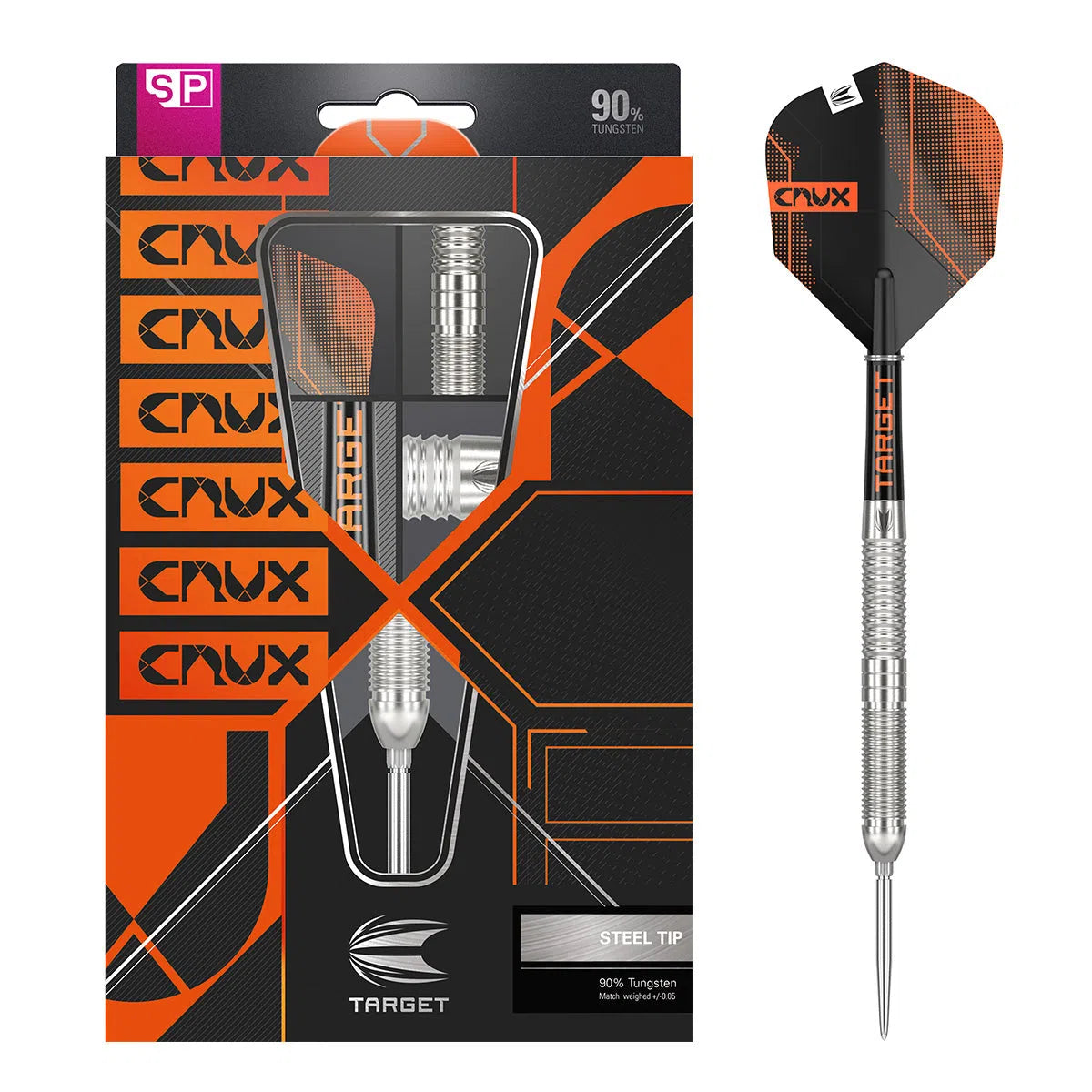 Target Darts Crux 01 SP 90% Tungsten Steel Tip Darts
