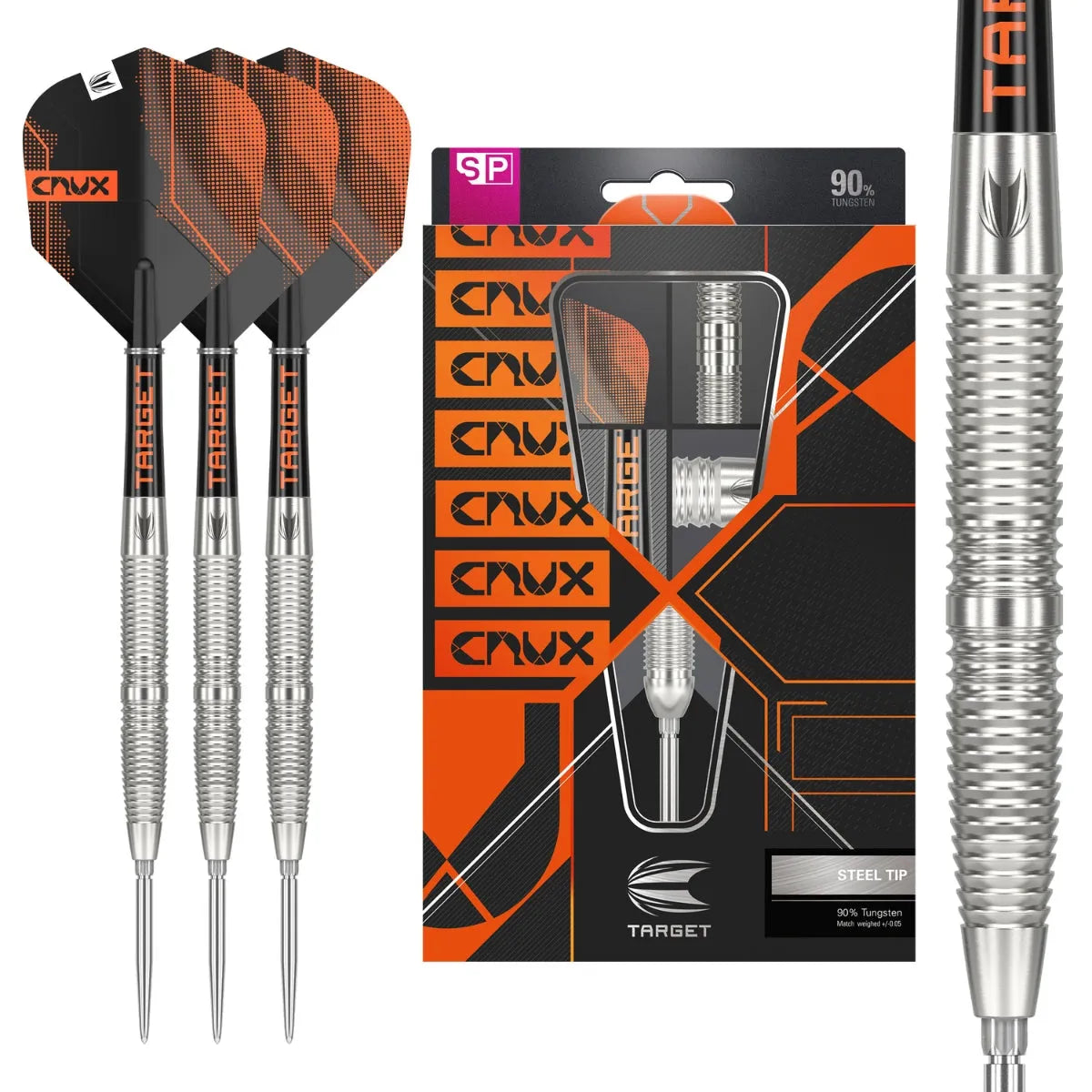 Target Darts Crux 02 SP 90% Tungsten Steel Tip Darts