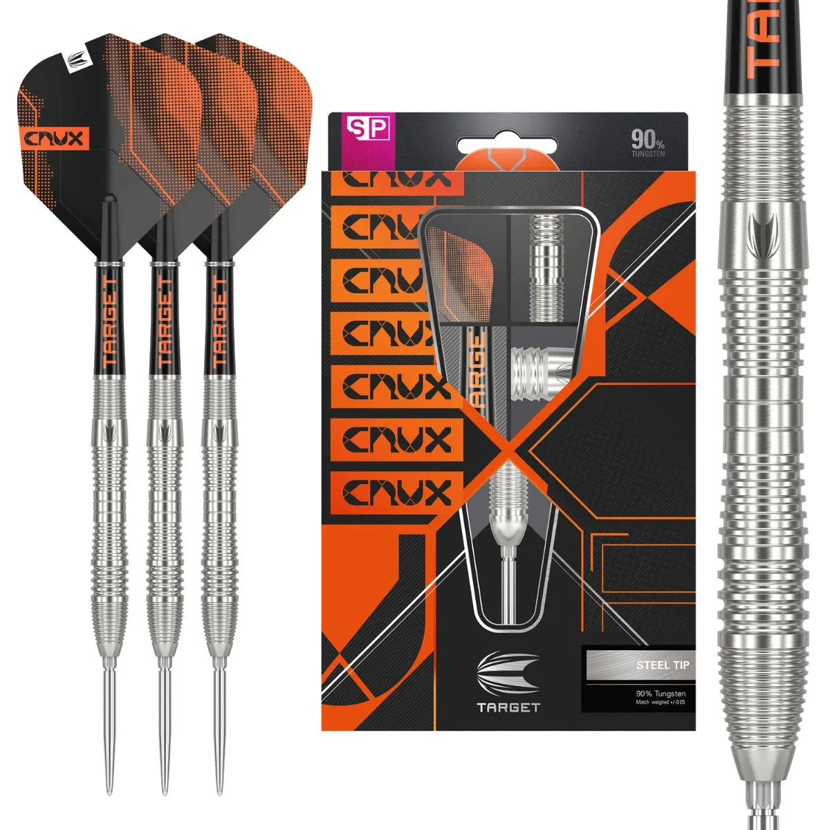 Target Darts Crux 03 SP 90% Tungsten Steel Tip Darts