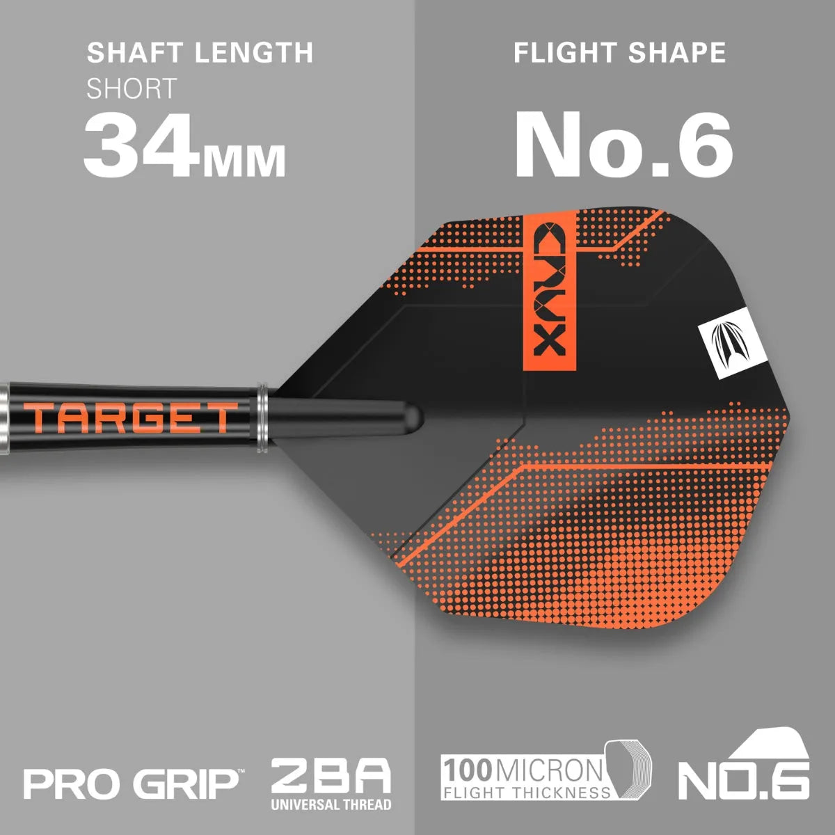 Target Darts Crux 10 90% Tungsten Soft Tip Darts