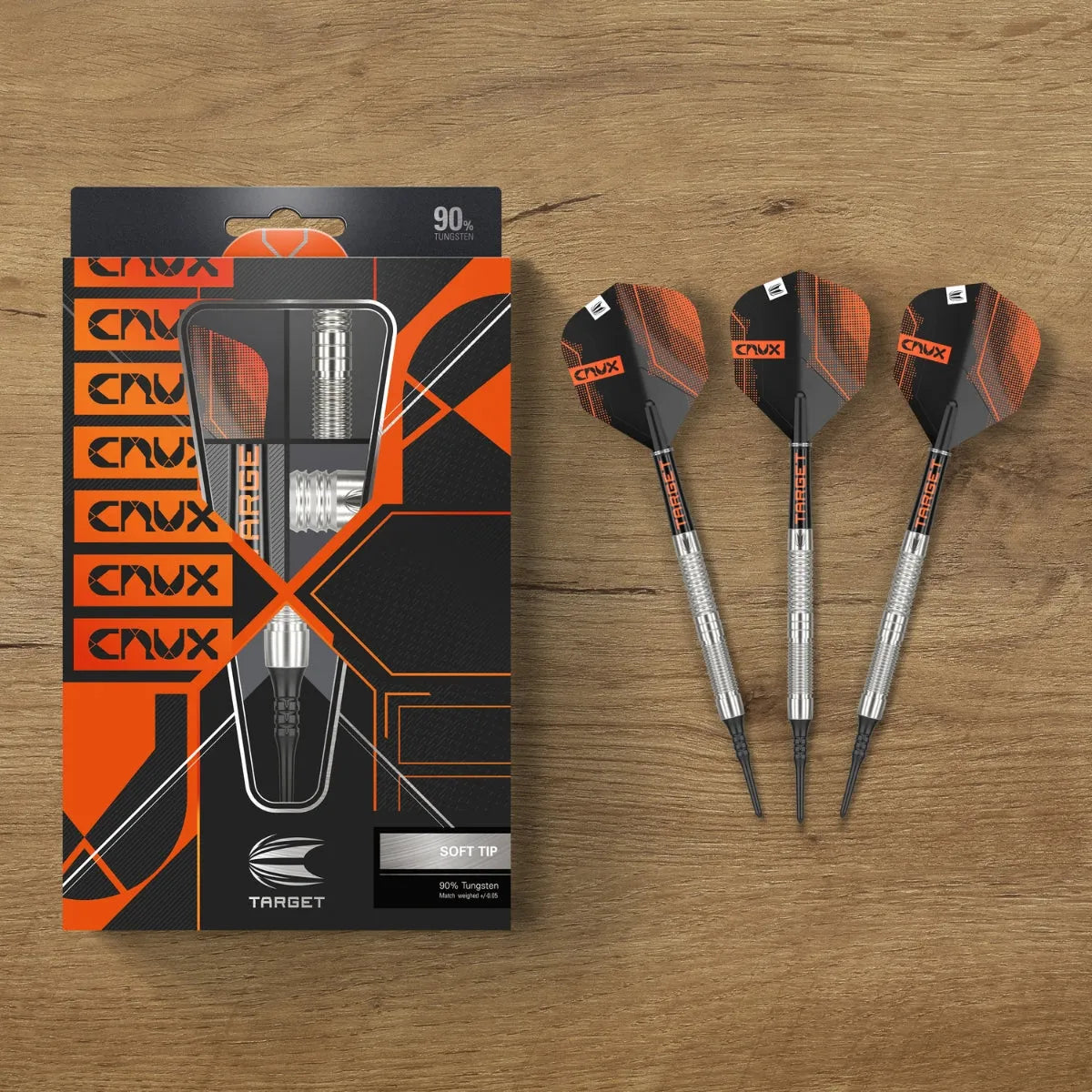 Target Darts Crux 10 90% Tungsten Soft Tip Darts