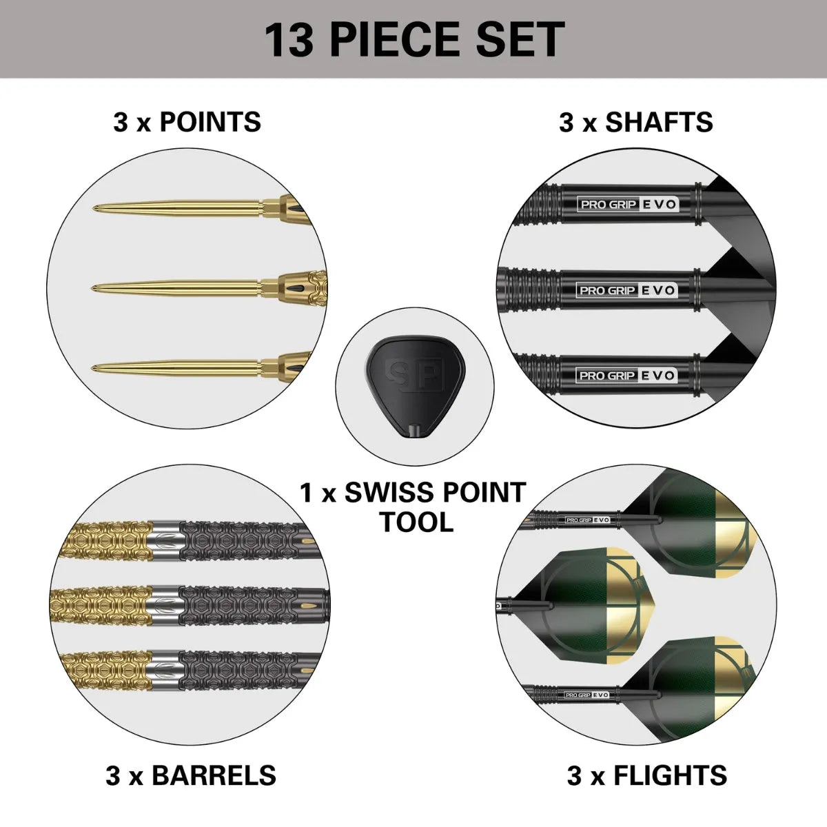 Target Darts Cult Envy 01 90% Tungsten Steel Tip Darts