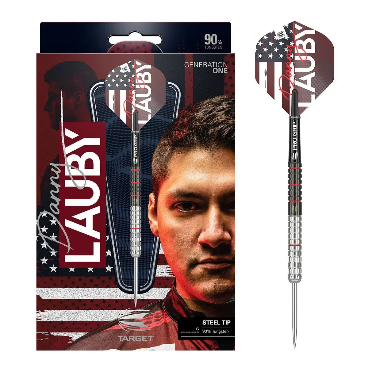 Target Darts Danny Lauby Gen 1 90% Tungsten Steel Tip Darts-1-22 GRAM-Premier Darts