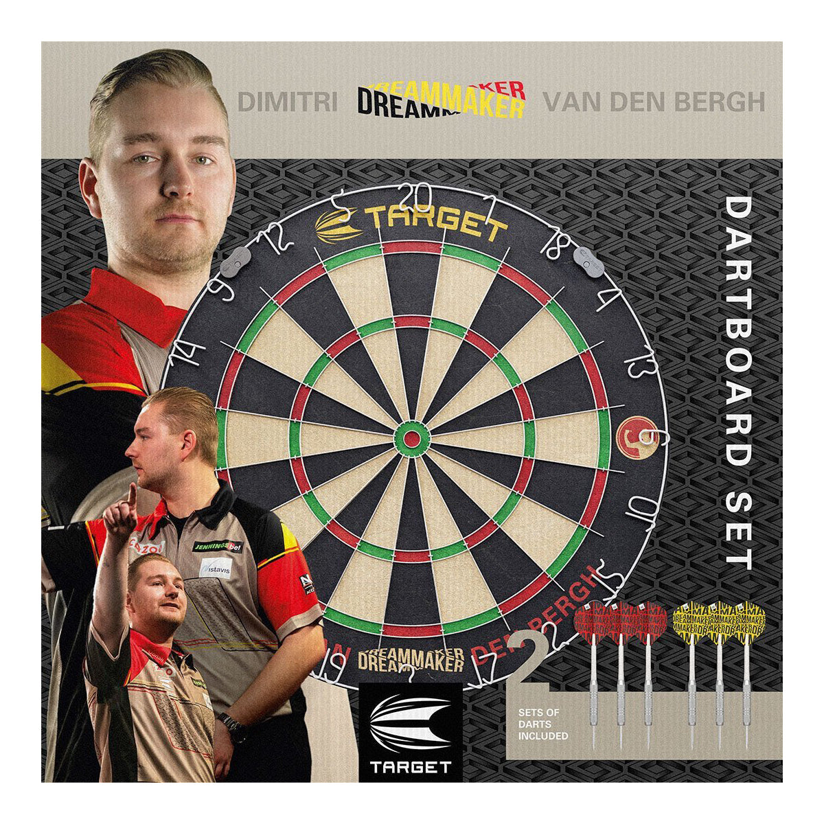 Target Darts Dimitri Van Den Bergh Dartboard Set