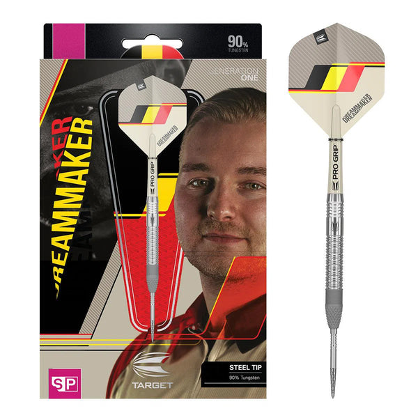 Target Darts Dimitri Van Den Bergh Dream Maker Gen 1 90% Tungsten Steel Tip Darts-1-21 GRAM-Premier Darts
