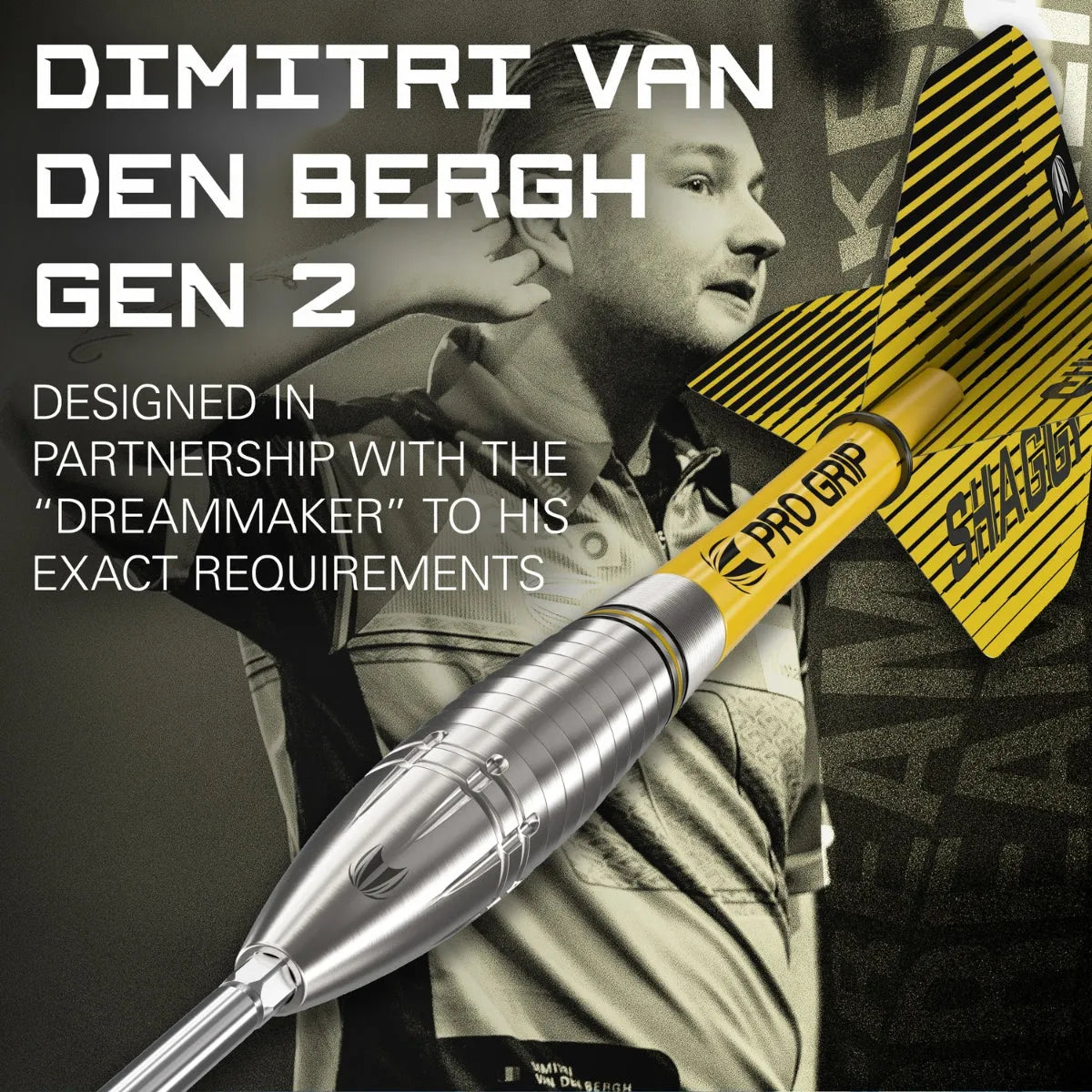 Target Darts Dimitri Van Den Bergh Gen 2 90% Tungsten Steel Tip Darts