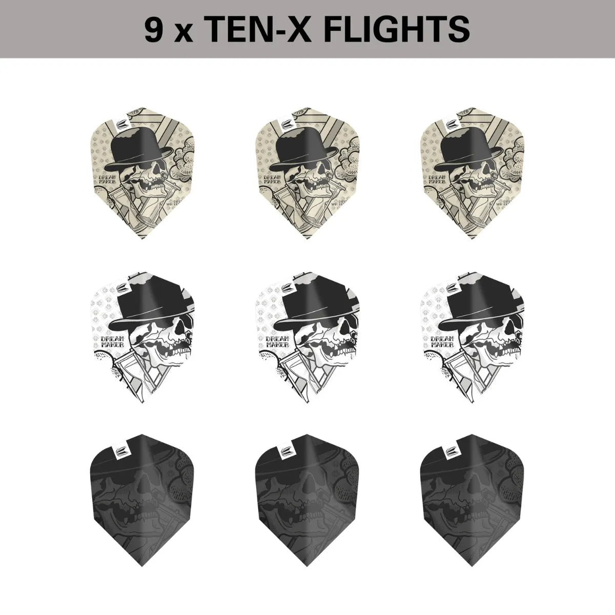 Target Darts Dimitri Van Den Bergh Ink TENX Flights x3 Sets