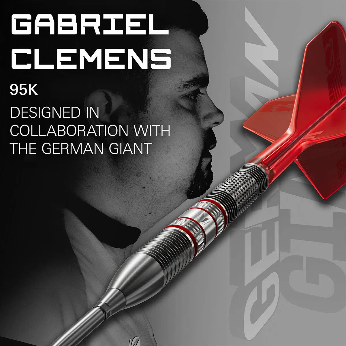 Target Darts Gabriel Clemens 95K 95% Tungsten Steel Tip Darts