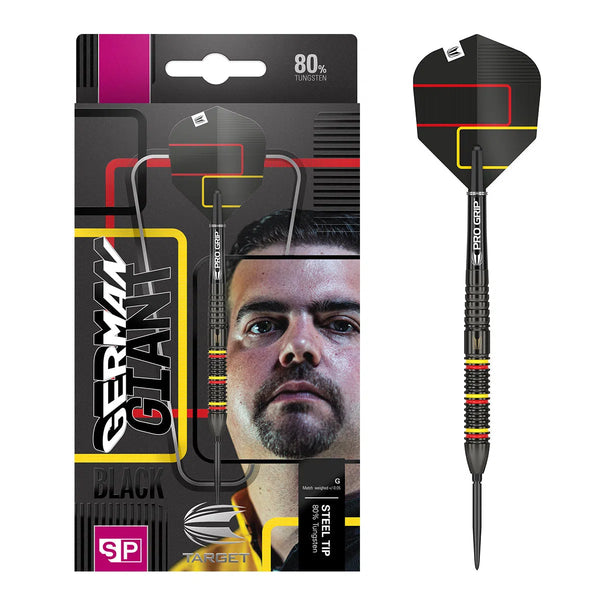 Target Darts Gabriel Clemens Black 80% Tungsten Steel Tip Darts-1-22 GRAM-Premier Darts
