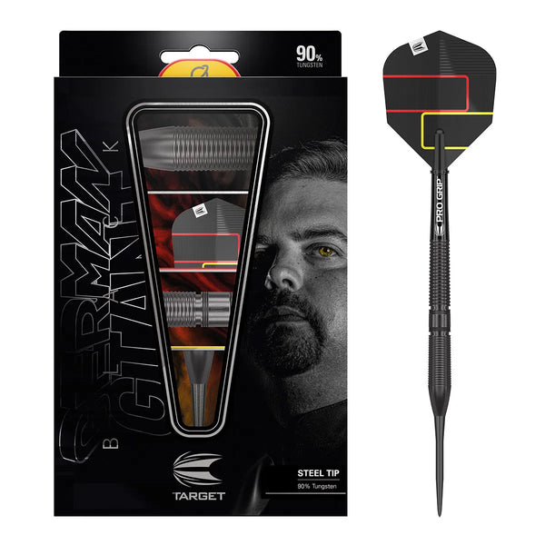 Target Darts Gabriel Clemens Black 90% Tungsten Steel Tip Darts-1-21 GRAM-Premier Darts