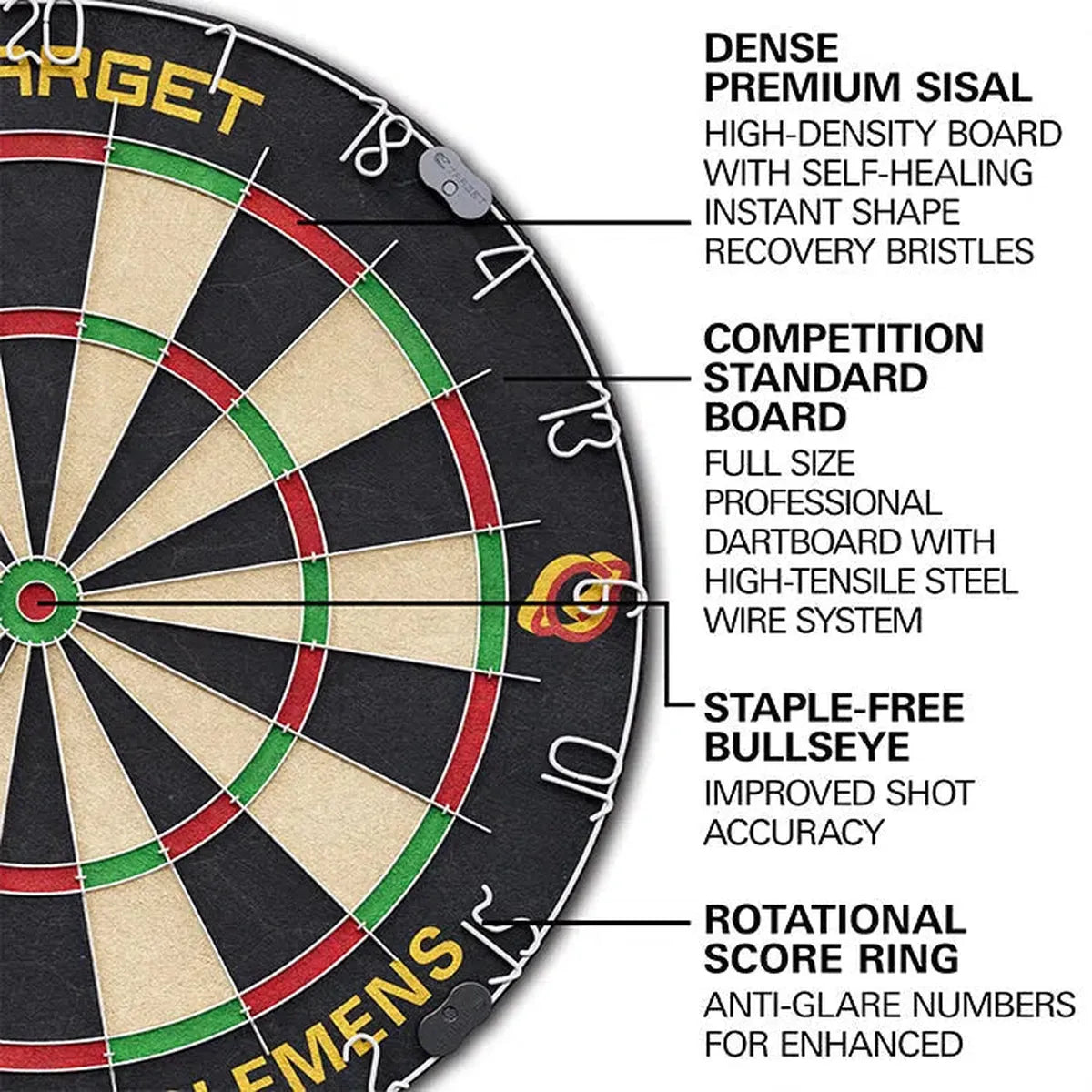 Target Darts Gabriel Clemens Cabinet and Board Set