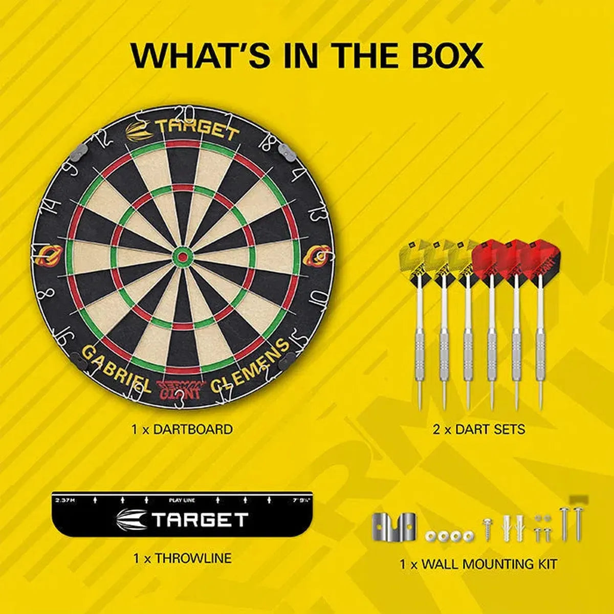 Target Darts Gabriel Clemens Dartboard Set