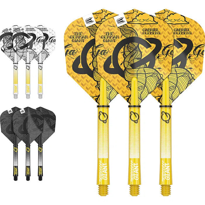 Target Darts Gabriel Clemens Ink Flight and Shaft Kit