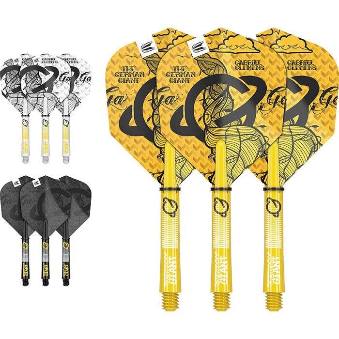 Target Darts Gabriel Clemens Ink Flight and Shaft Kit