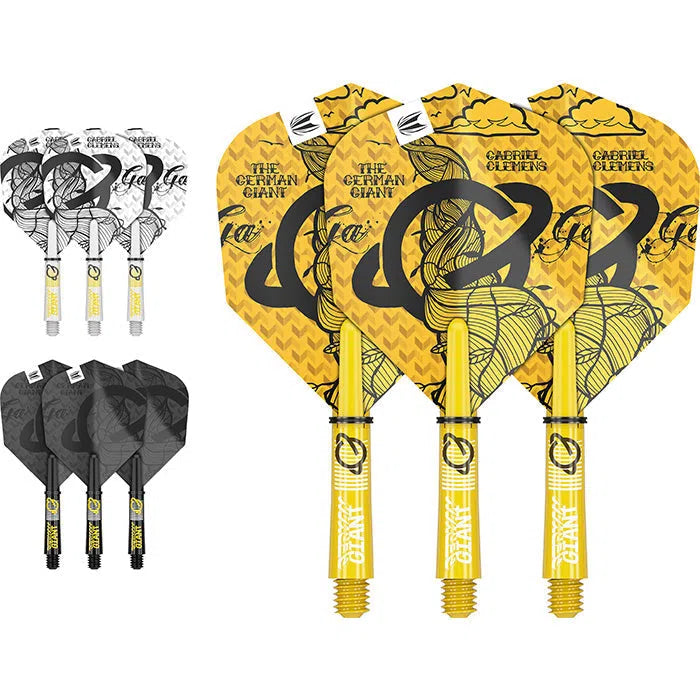 Target Darts Gabriel Clemens Ink Flight and Shaft Kit