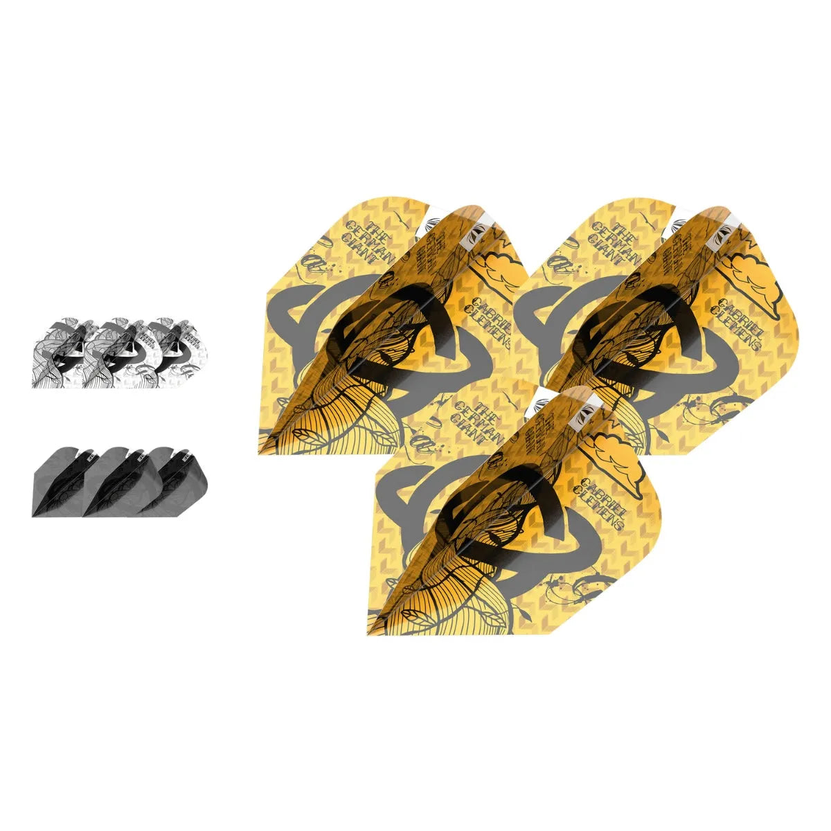 Target Darts Gabriel Clemens Ink TENX Flights x3 Sets