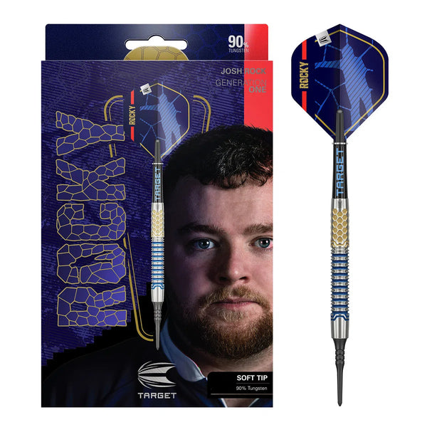 Target Darts Josh Rock Gen 1 90% Tungsten Soft Tip Darts-1-20 GRAM-Premier Darts