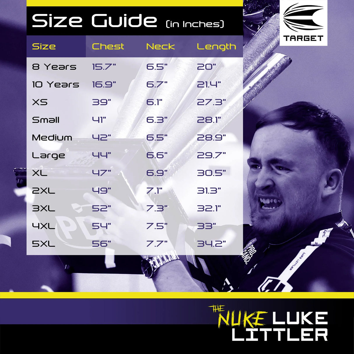 Target Darts Luke Littler 2025 Player Shirt