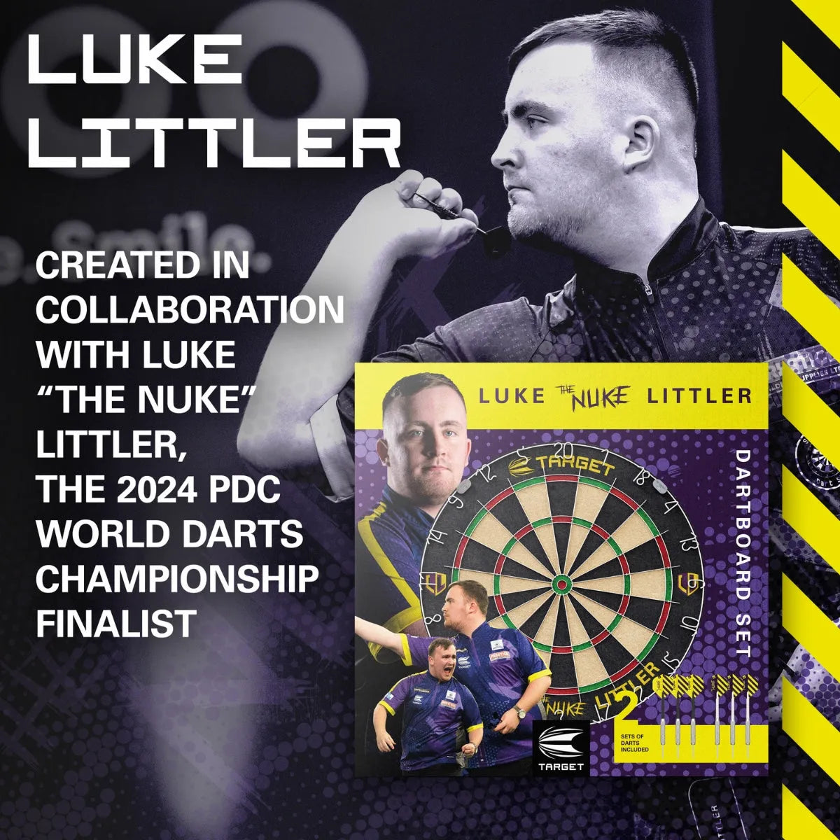 Target Darts Luke Littler Dartboard Set