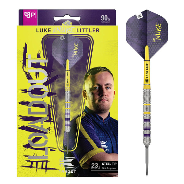 Target Darts Luke Littler Loadout SP 90% Tungsten Steel Tip Darts-1-22 GRAM-Premier Darts