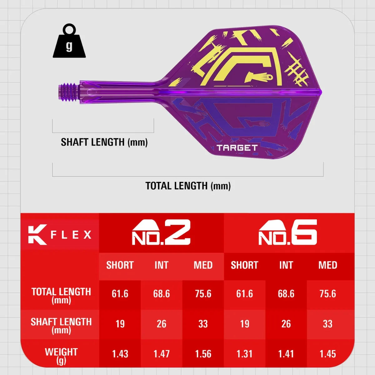 Target Darts Luke Littler World Champion KFlex Flight System No6