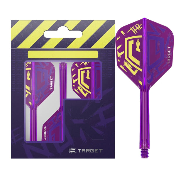 Target Darts Luke Littler World Champion K-Flex Flight System No6-1-Short-Premier Darts