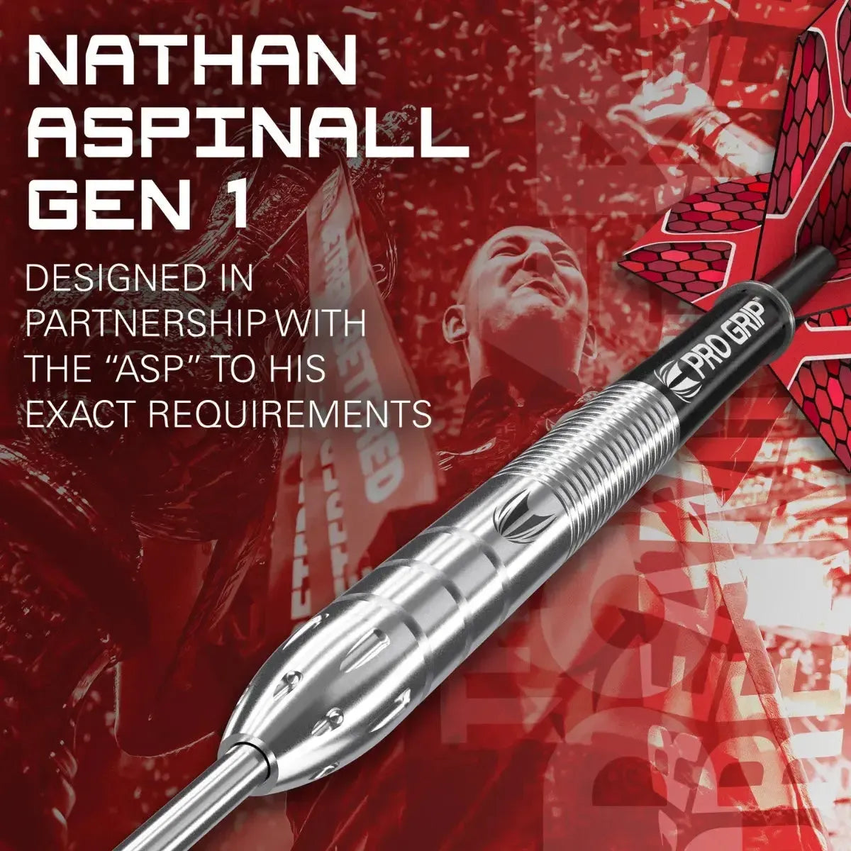 Target Darts Nathan Aspinall Gen 1 90% Tungsten Steel Tip Darts-4-22 GRAM-Premier Darts