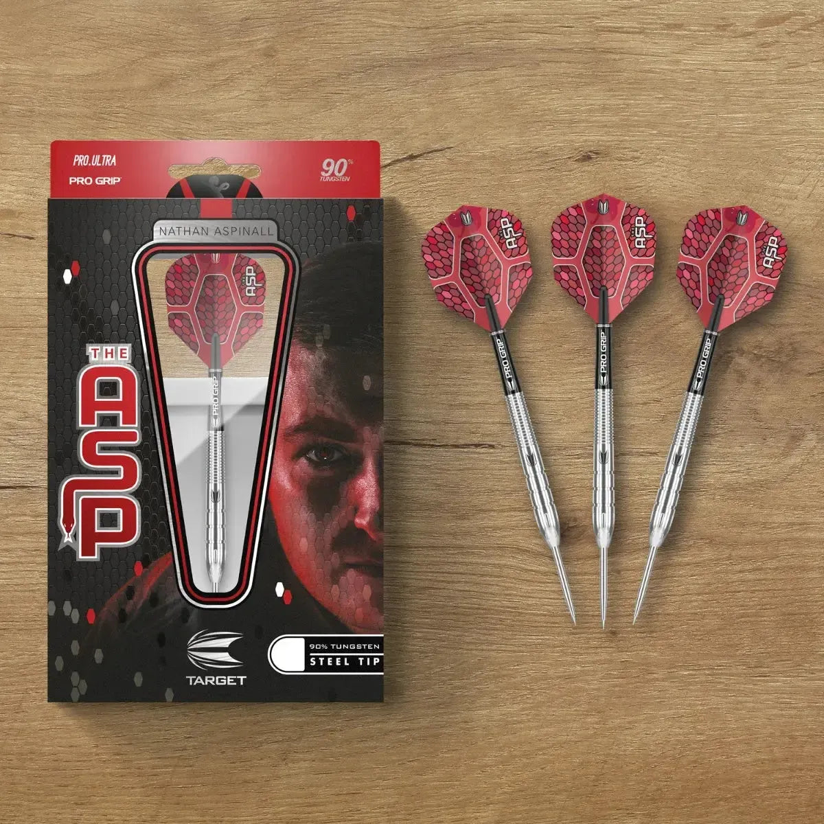 Target Darts Nathan Aspinall Gen 1 90% Tungsten Steel Tip Darts-8-22 GRAM-Premier Darts