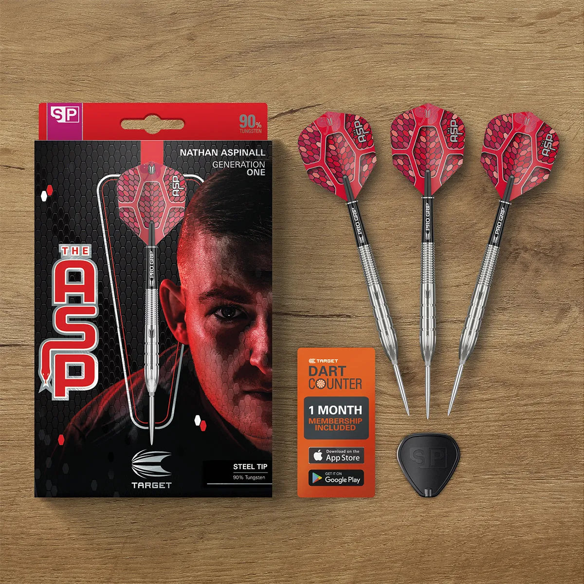Target Darts Nathan Aspinall Gen 1 SP 90% Tungsten Steel Tip Darts
