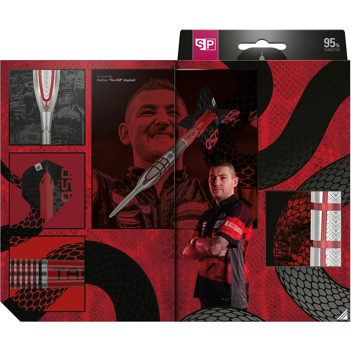 Target Darts Nathan Aspinall Gen 2 SP 95% Tungsten Steel Tip Darts