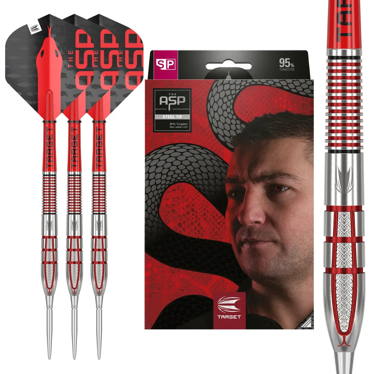 Target Darts Nathan Aspinall Gen 2 SP 95% Tungsten Steel Tip Darts