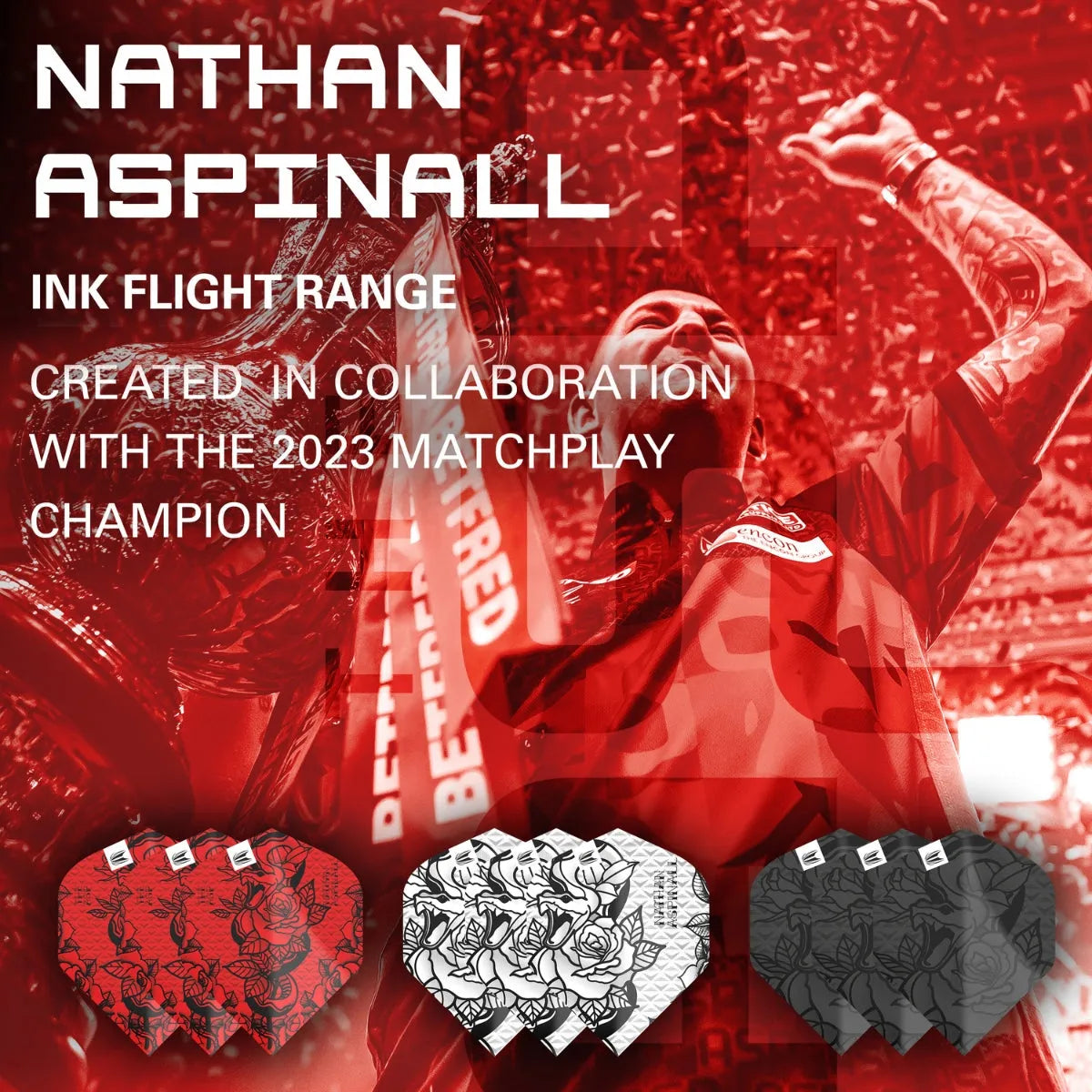 Target Darts Nathan Aspinall Ink No2 Flights x3 Sets