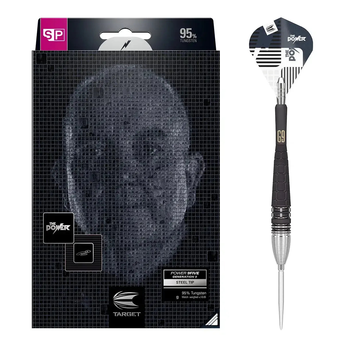 Target Darts Phil Taylor Gen 9 95% Tungsten Steel Tip Darts-1-22 GRAM-Premier Darts