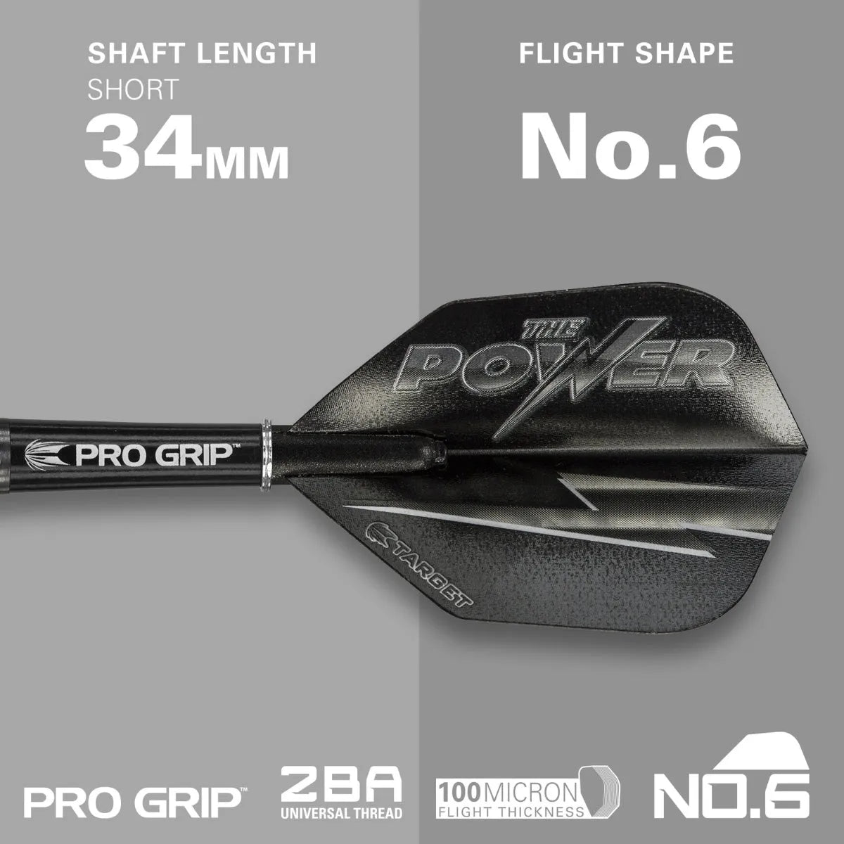 Target Darts Phil Taylor Power 8Zero 3 Black 80% Tungsten Steel Tip Darts