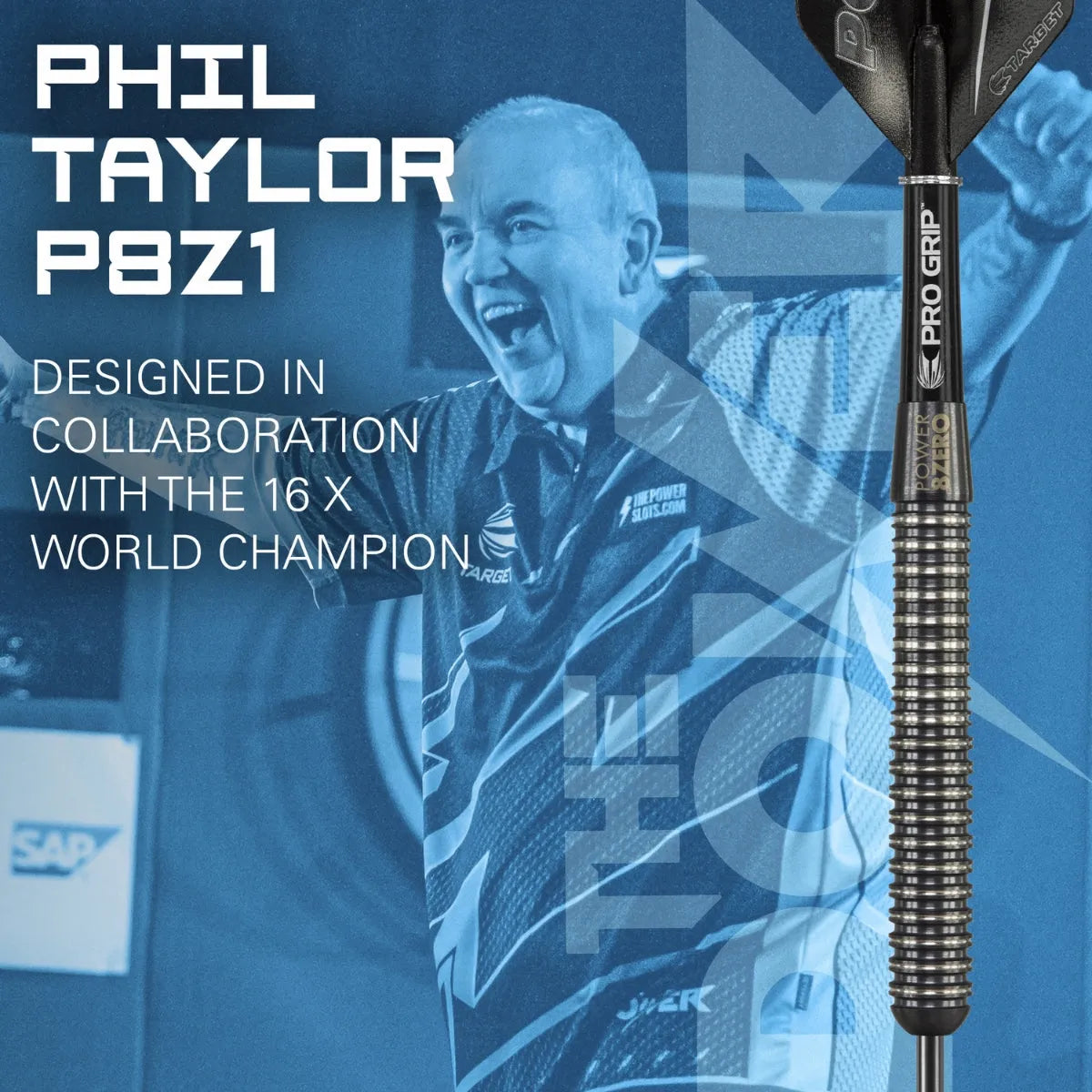 Target Darts Phil Taylor Power 8Zero Black 80% Tungsten Steel Tip Darts