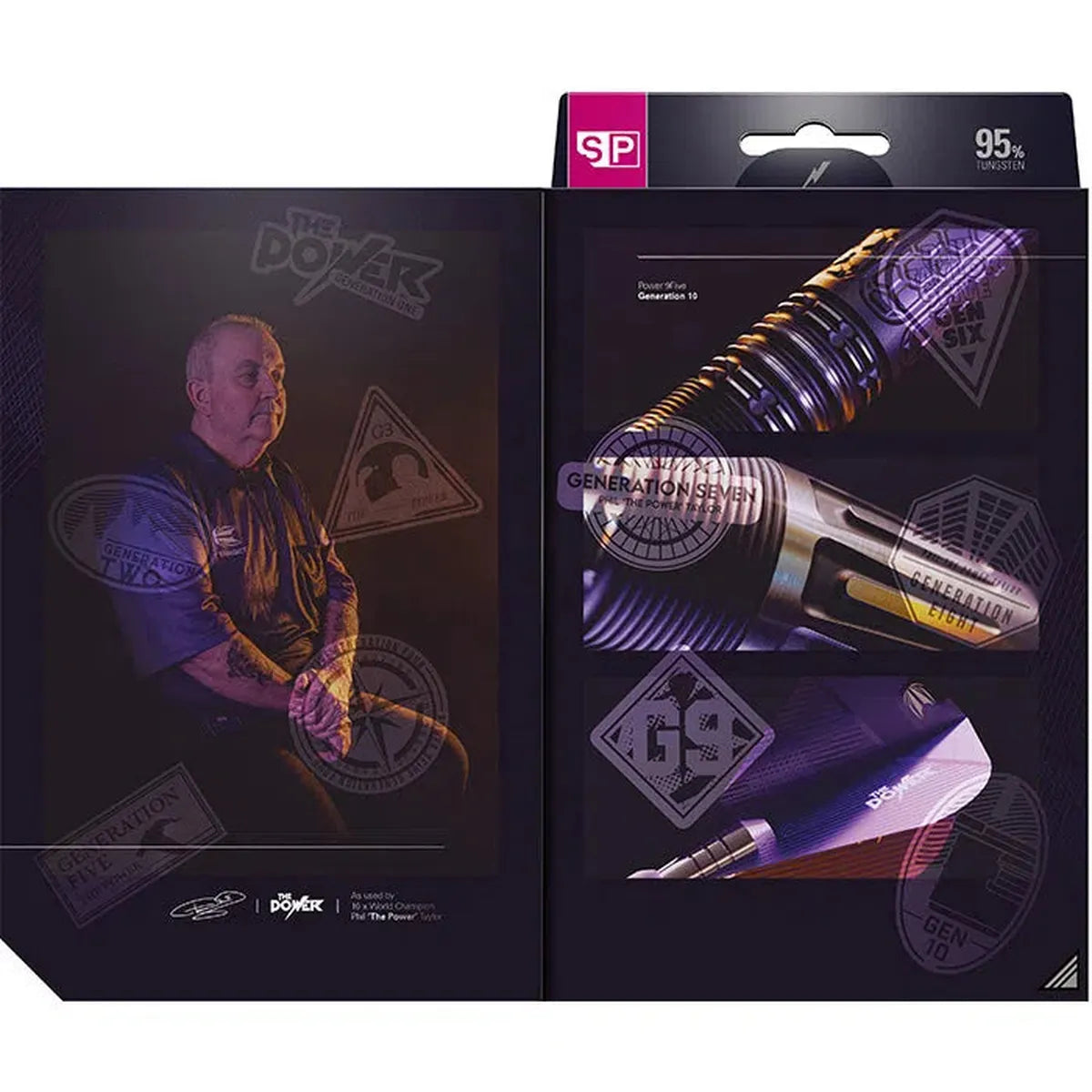 Target Darts Phil Taylor Power 9Five Gen 10 SP 95% Tungsten Steel Tip Darts