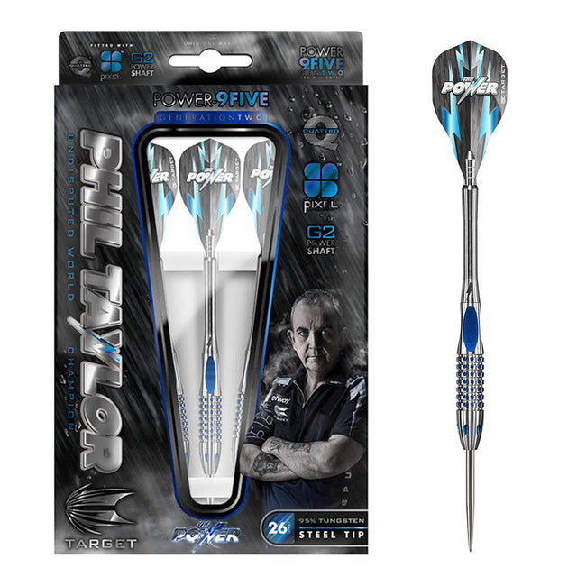 Target Darts Phil Taylor Power 9Five Gen 2 95% Tungsten Steel Tip Darts