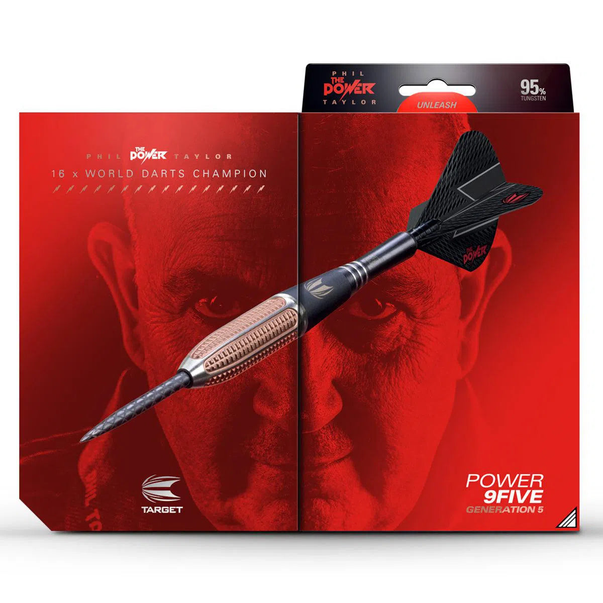Target Darts Phil Taylor Power 9Five Gen 5 95% Tungsten Steel Tip Darts