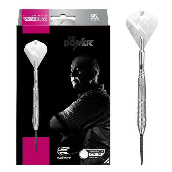 Target Darts Phil Taylor Power 9Five Gen 6 95% Tungsten Steel Tip Darts-1-22 GRAM-Premier Darts