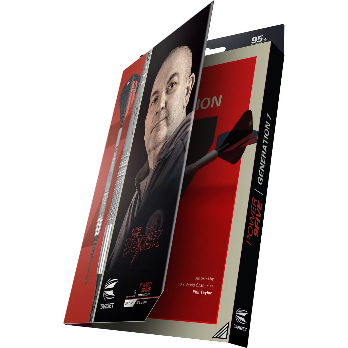 Target Darts Phil Taylor Power 9Five Gen 7 95% Tungsten Soft Tip Darts