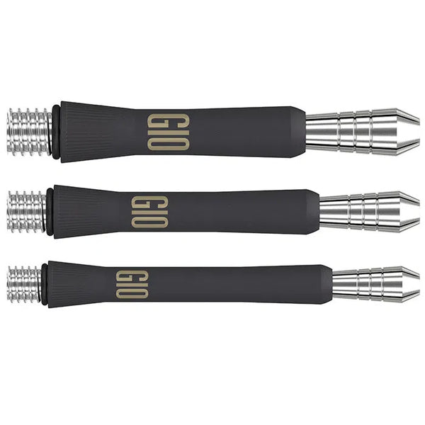 Target Darts Phil Taylor Power Gen 10 Shafts-1-Black Silver-Short-Premier Darts